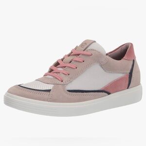 ECCO  Size 9 - 9.5 Soft Classic Retro Tie Trainers Sneaker Shoes Grey Rose